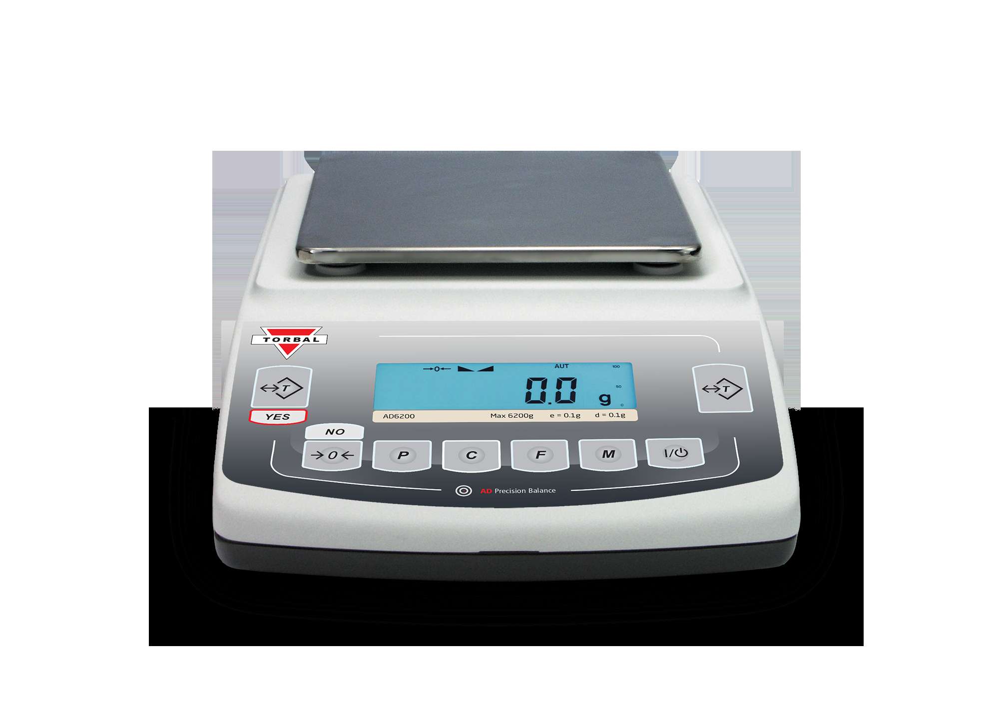 Torbal AGC500 Precision Scale Auto-Internal Calibration Large LCD Dynamic Weighing Electromagnetic Load-cell 1mg Readability 500g x 0.001g